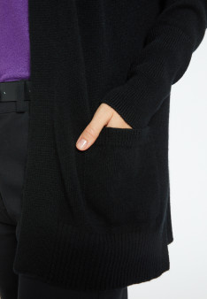 Long wool and cashmere cardigan - Cabery
