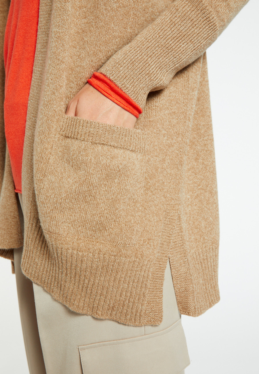Long wool and cashmere cardigan - Cabery