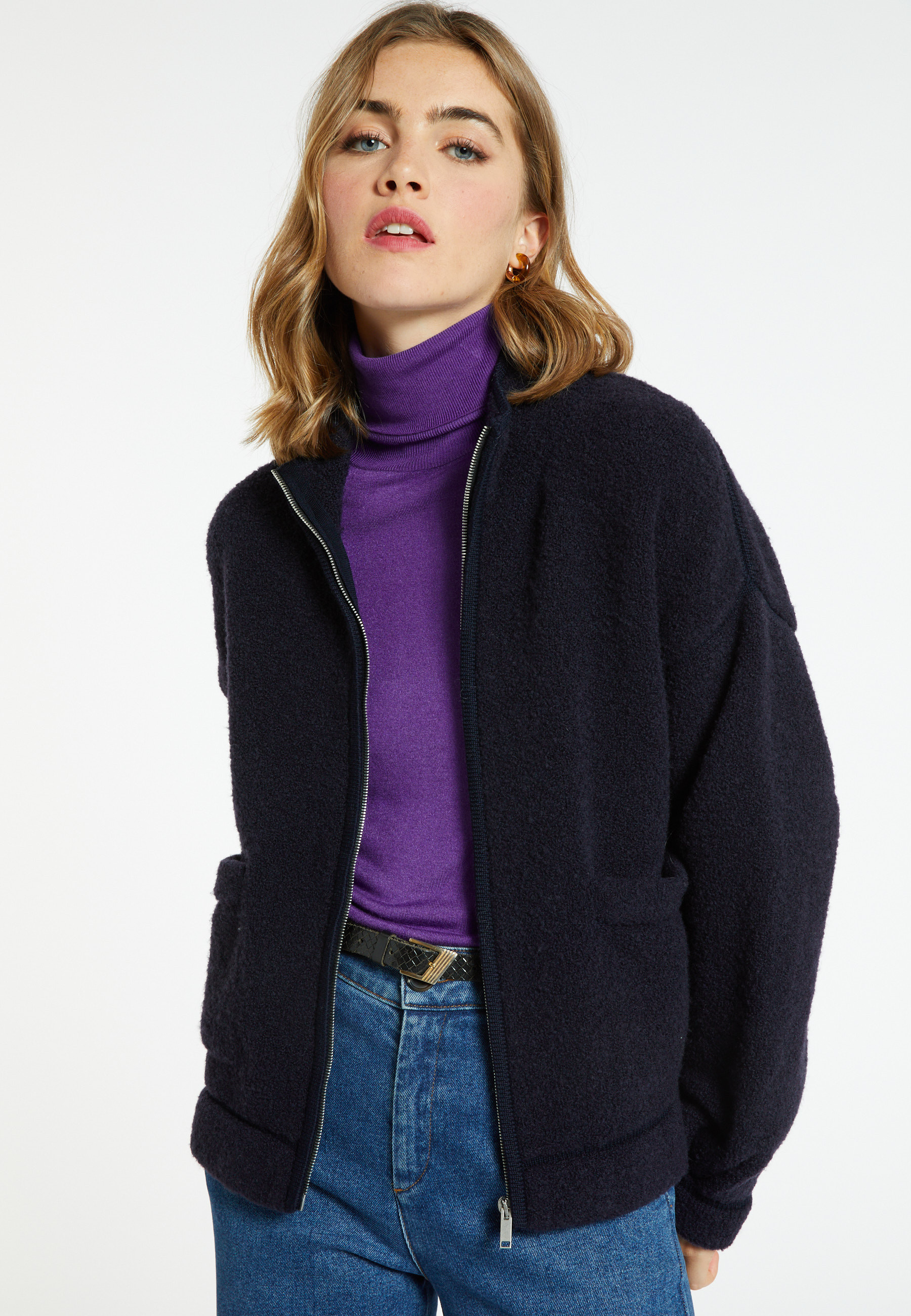 Veste zippée en laine - Caledonia  8304