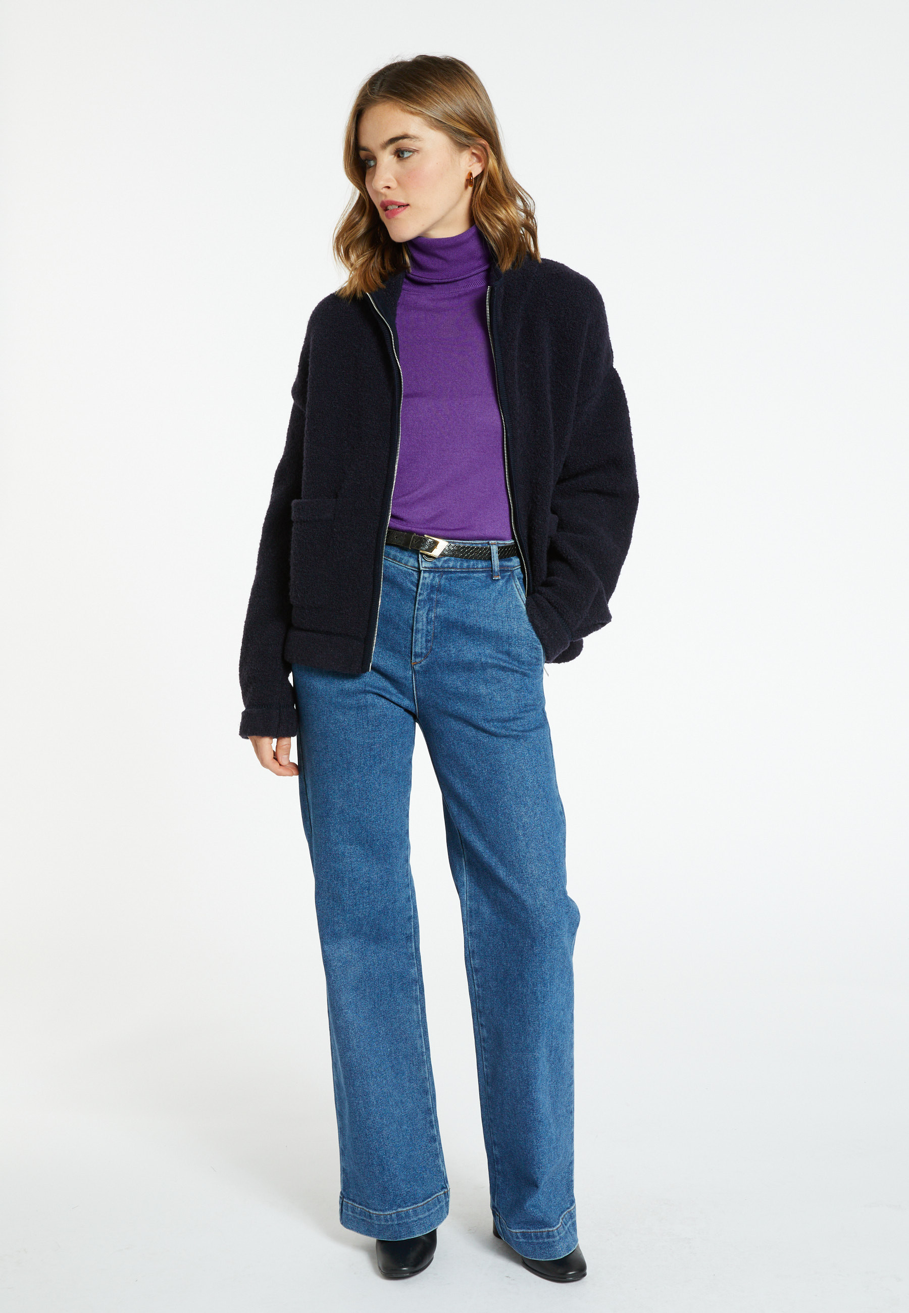 Veste zippée en laine - Caledonia  8304