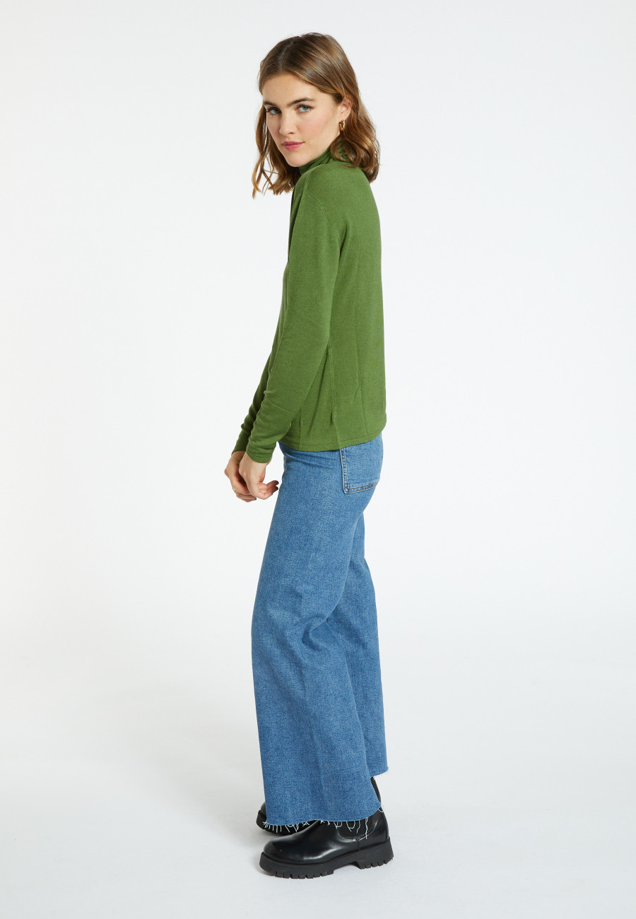 Bamboo cashmere turtleneck t-shirt - Aéris