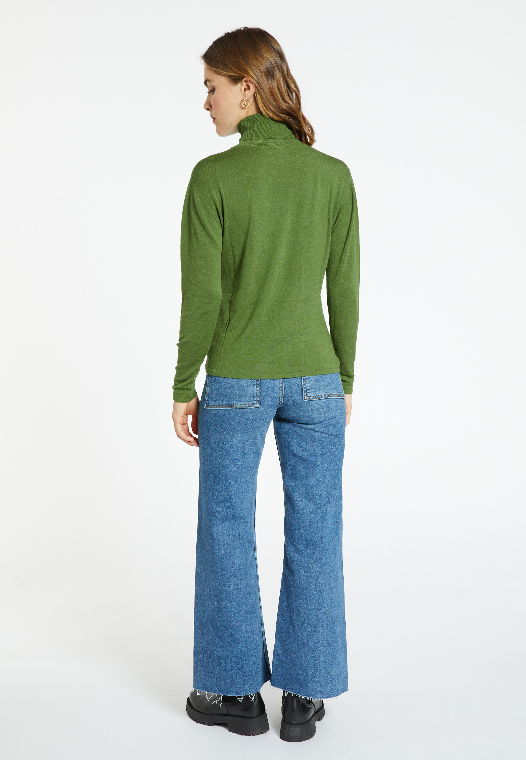 Bamboo cashmere turtleneck t-shirt - Aerio