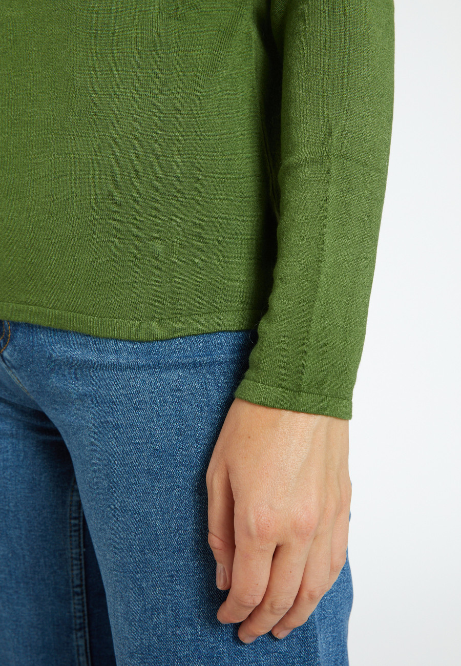 Bamboo cashmere turtleneck t-shirt - Aéris