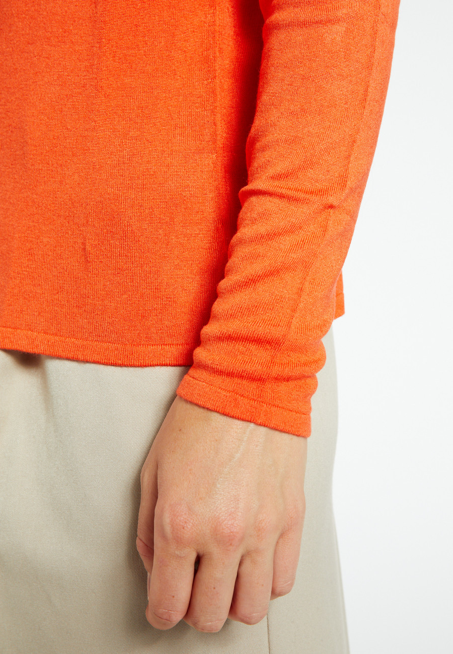 Bamboo cashmere turtleneck t-shirt - Aéris