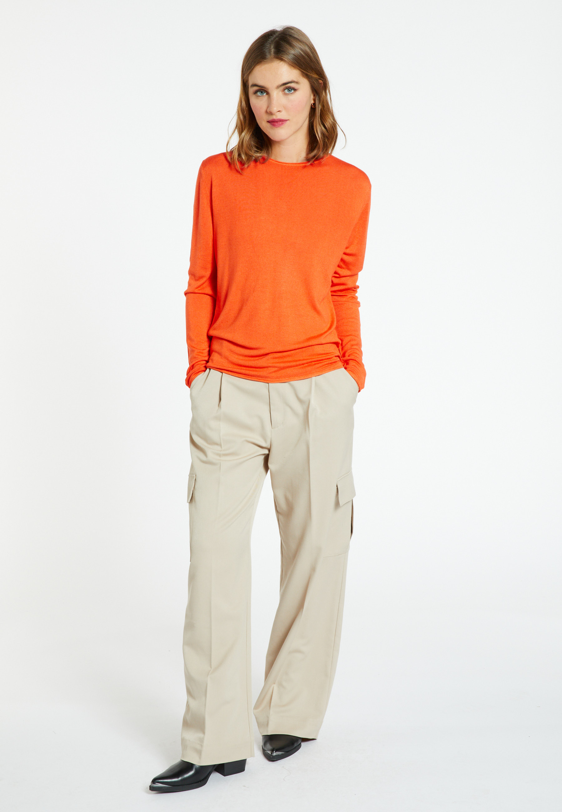 T-shirt col rond en bambou cachemire - Aelia 8270