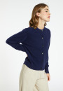 Cashmere round neck buttoned cardigan - Ari
