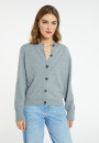 Cashmere round neck buttoned cardigan - Ari