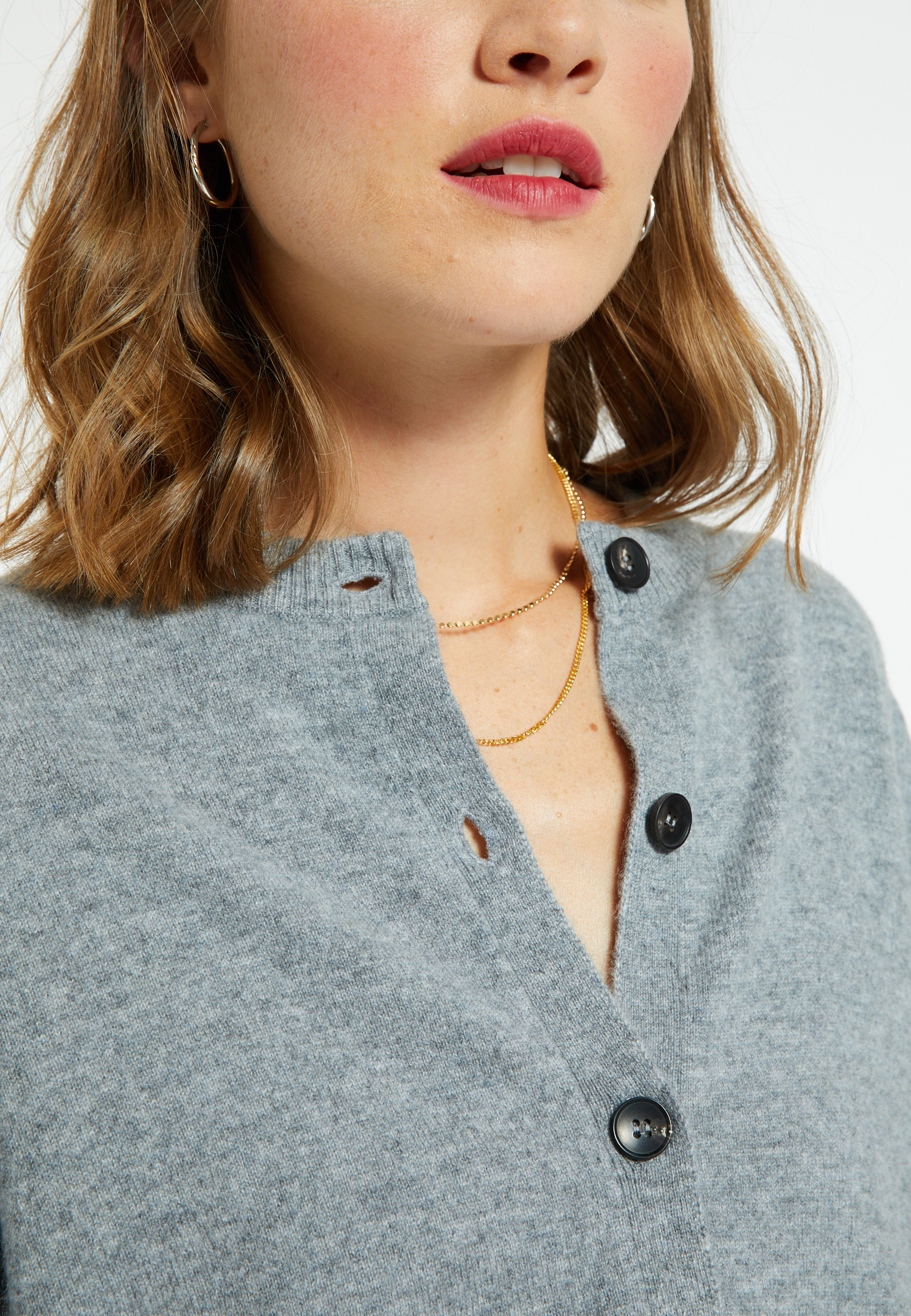 Cardigan boutonné en cachemire - Ari 8211