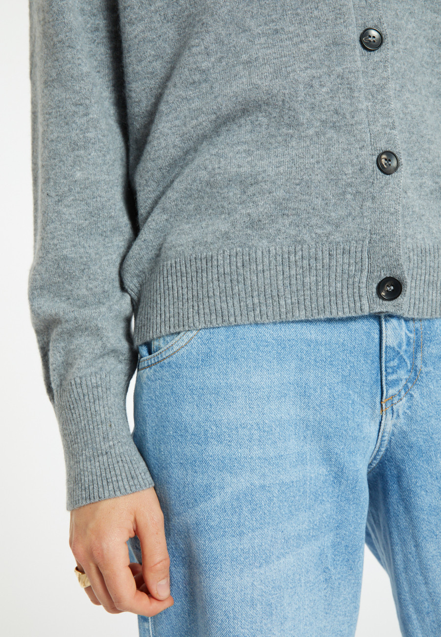 Cardigan de caxemira com botões - Ari