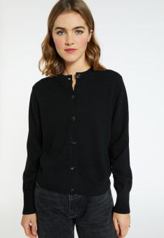 Cashmere round neck buttoned cardigan - Ari