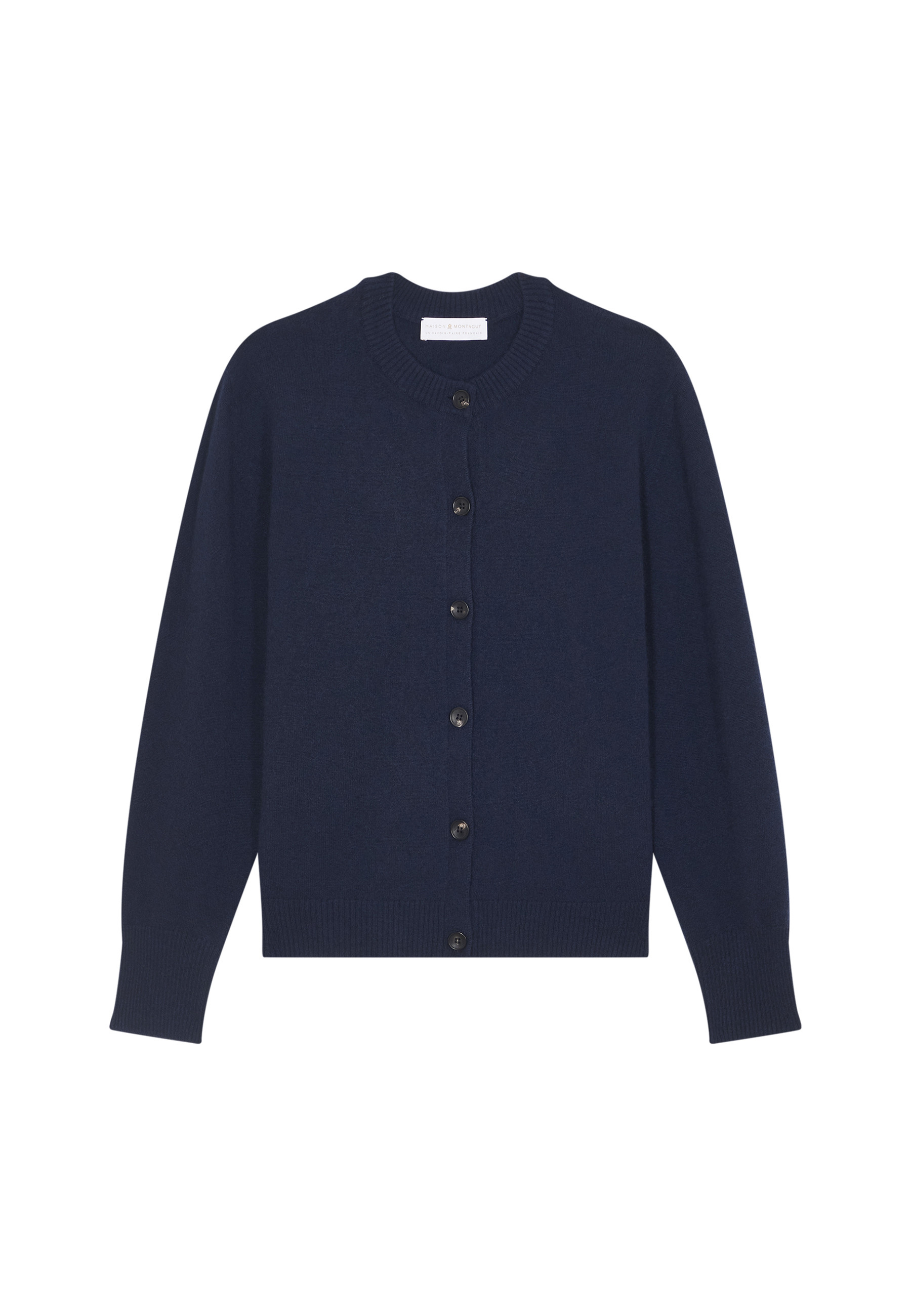 Cashmere round neck buttoned cardigan - Ari