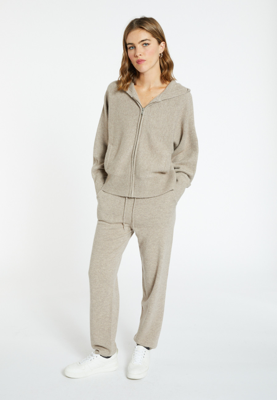 Colete de cashmere com zíper - Gabien