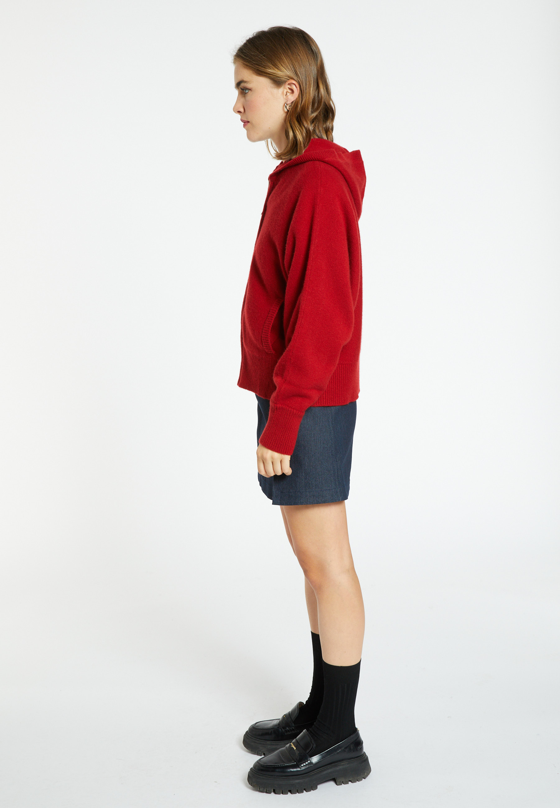 Zipped cashmere cardigan - Gabin