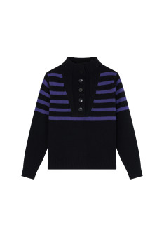 Cashmere and wool button-down sweater - Carmella