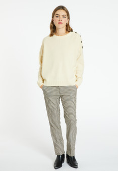 Wool and cashmere button-down sweater - Charlie