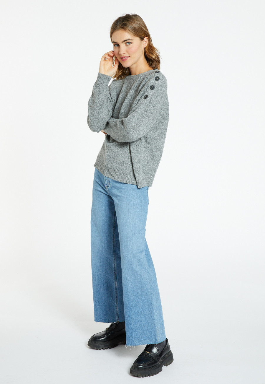 Wool and cashmere button-down sweater - Charlie