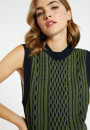 Sleeveless wool and cashmere sweater - Clotilde