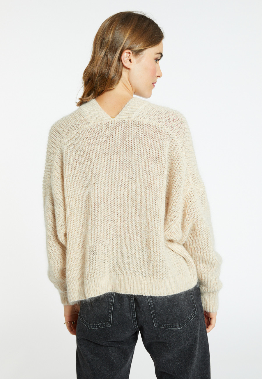 Loose-fitting mohair cardigan - Ciara