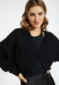 Loose-fitting mohair cardigan - Ciara