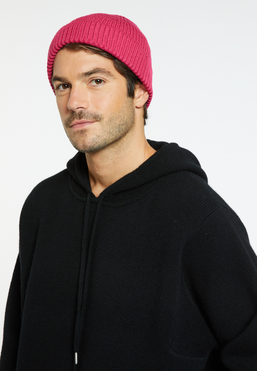 Gorro unissex de lã canelada - Gato