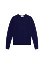 Crew neck sweater with logo in merino wool - Eddie