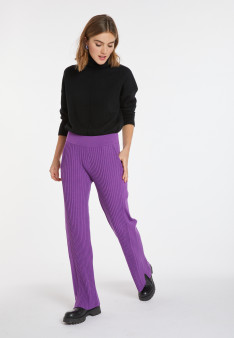 Pocket pants in wool blend - Carmen