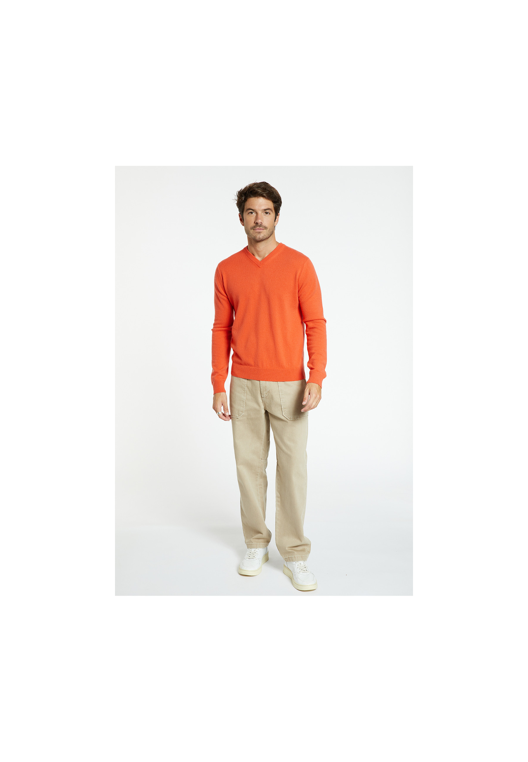 Pull col V en cachemire - Evann 8270