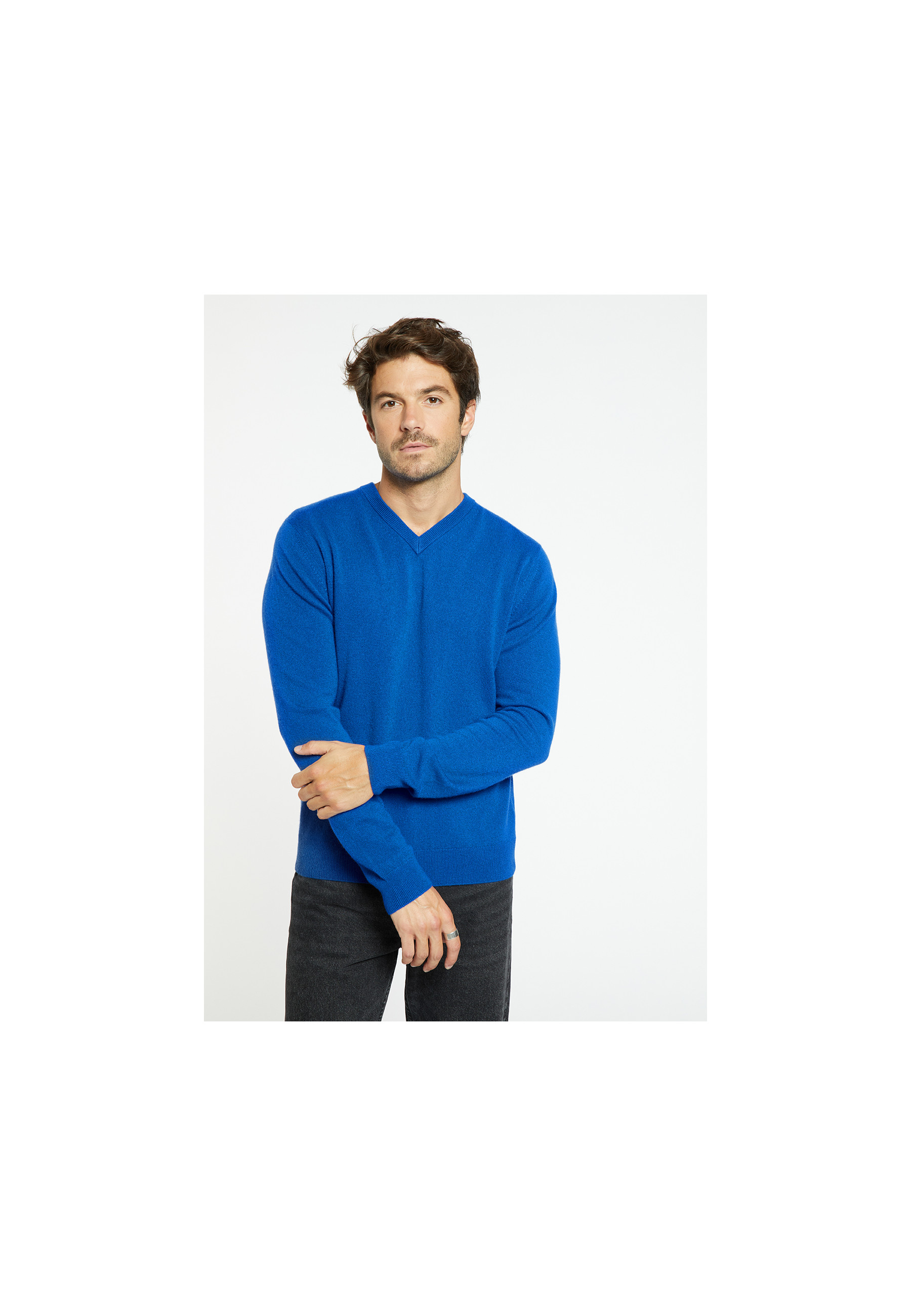 Pull col V en cachemire - Evann 8241