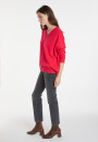 Loose sweater with V-neck slits in cashmere - Alienor