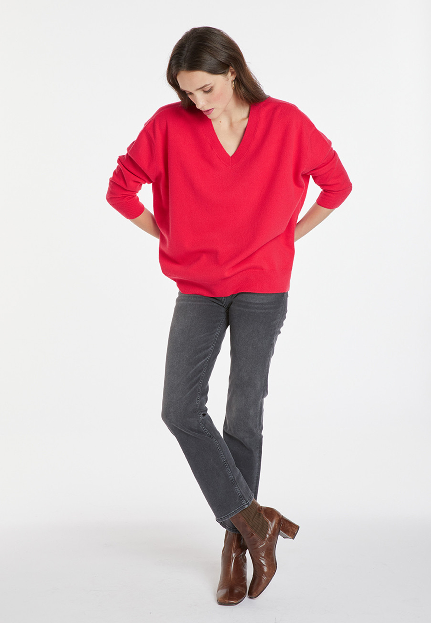 Pull ample à fentes en cachemire - Alienor 8280