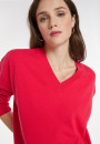 Loose sweater with V-neck slits in cashmere - Alienor