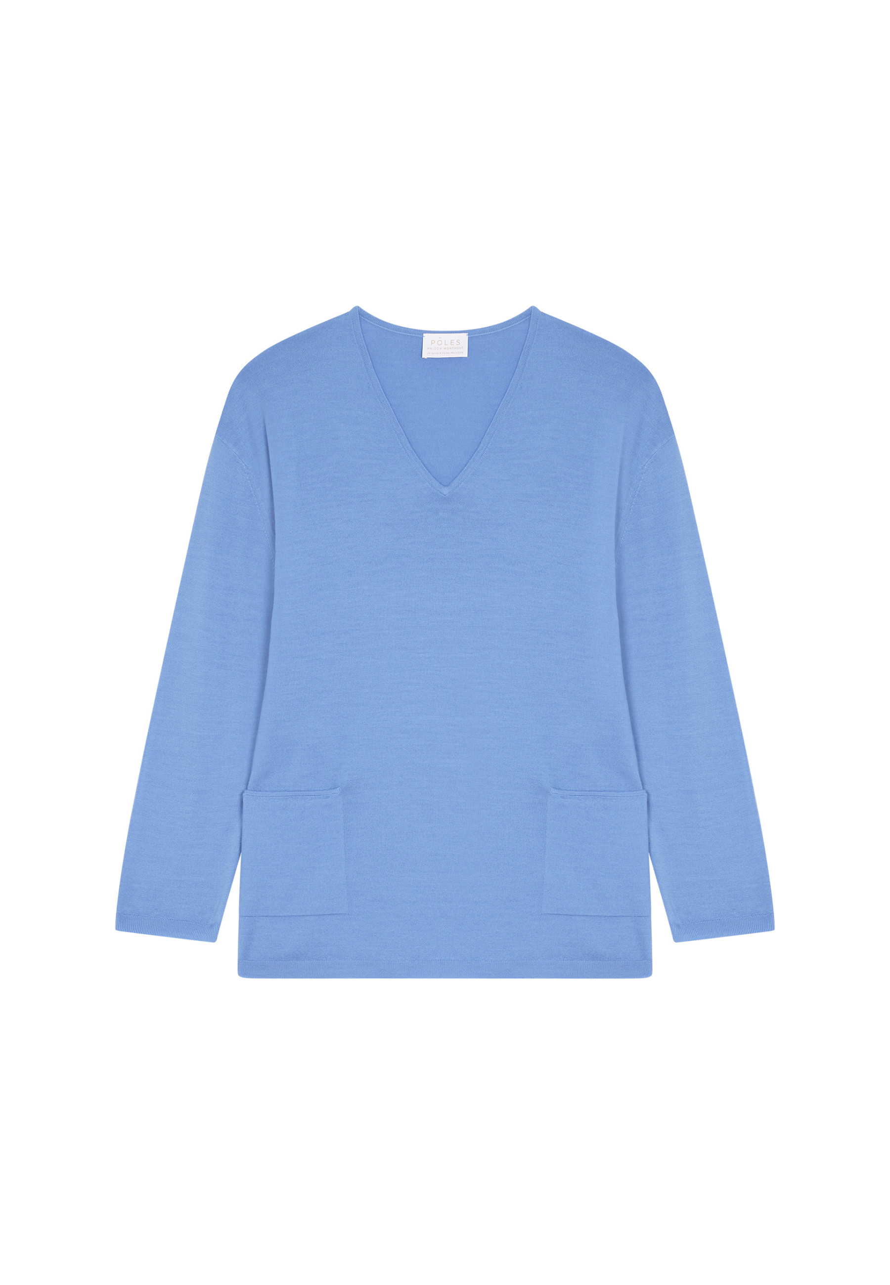Pull ample à poches en laine mérinos - Albertine