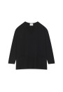Loose-fitting merino wool sweater with pockets - Albertine