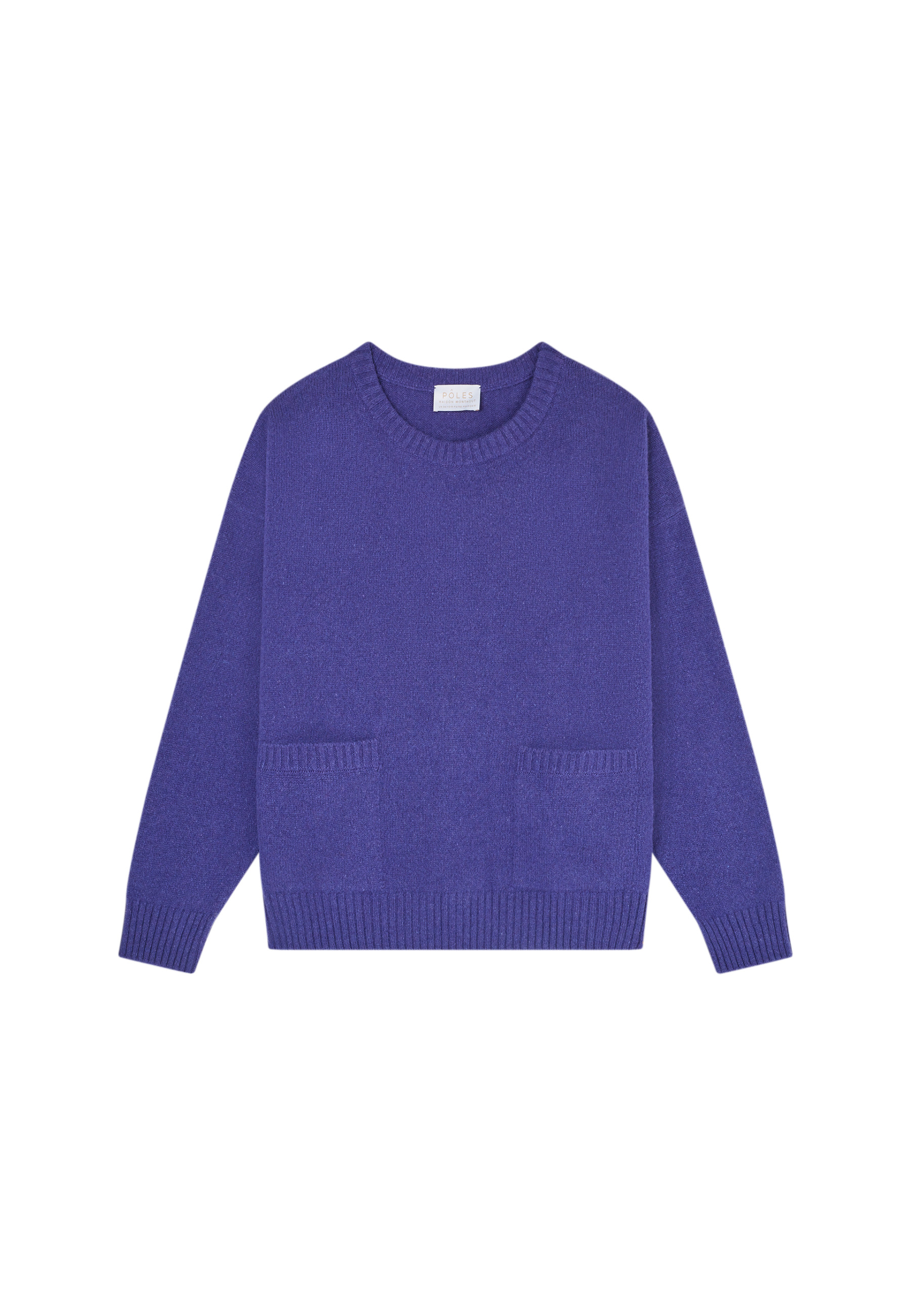 Loose-fitting cashmere and wool sweater with pockets - Davina
