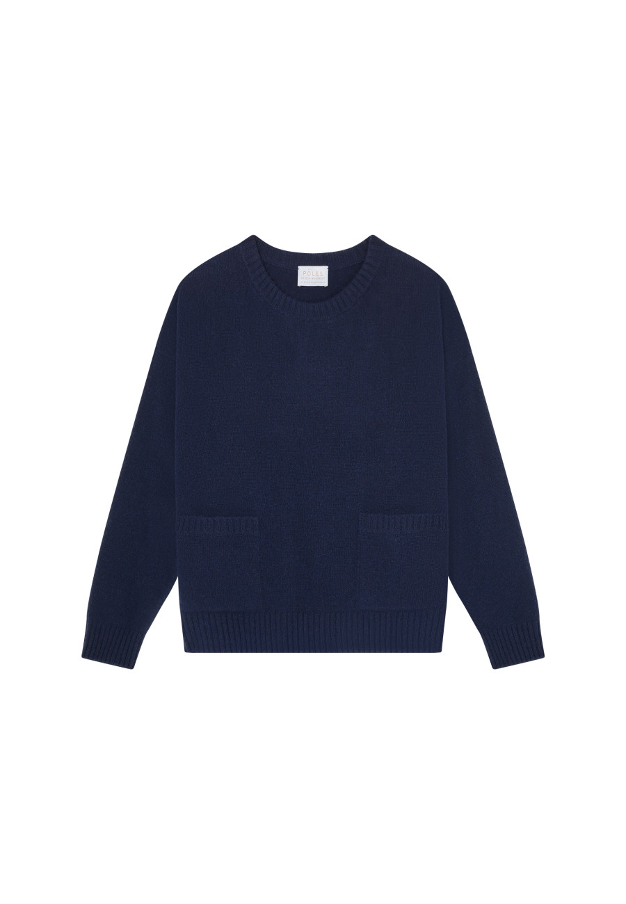 Suéter solto de cashmere e lã - Davina