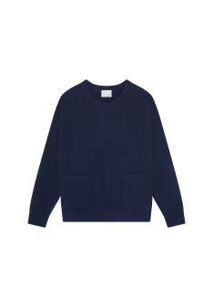 Pull ample à poches en cachemire et laine - Davina