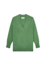 Loose-fitting V-neck cashmere and wool sweater - Chloé