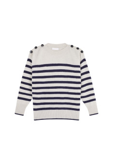 Cashmere and wool sailor sweater - Carice