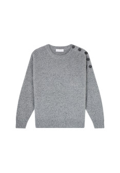 Wool and cashmere button-down sweater - Charlie