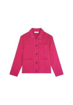 Merino wool jacket with buttons and pockets - Coline