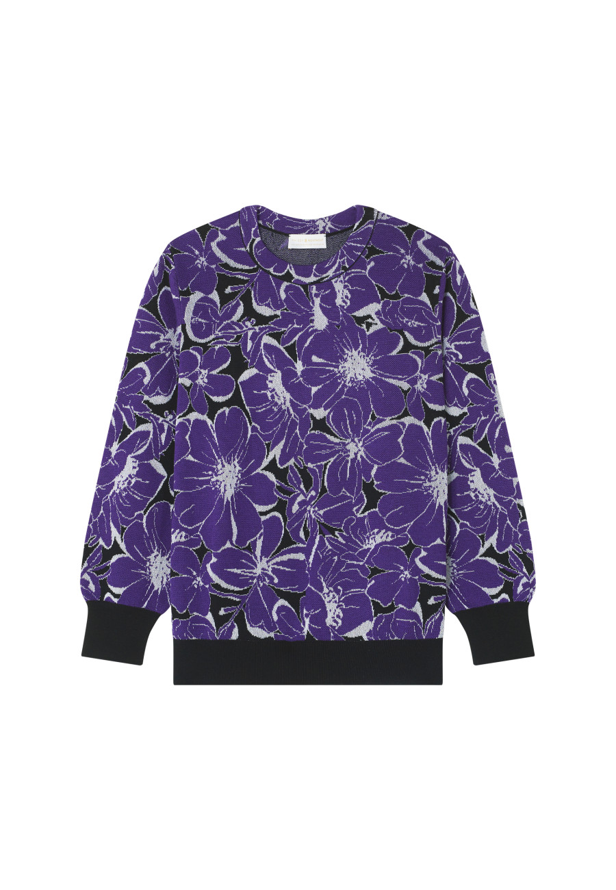 Suéter de lã merino estampado - Cassiopé