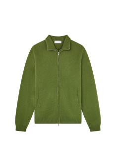 Zipped jacket in 4-ply cashmere - Balthazar