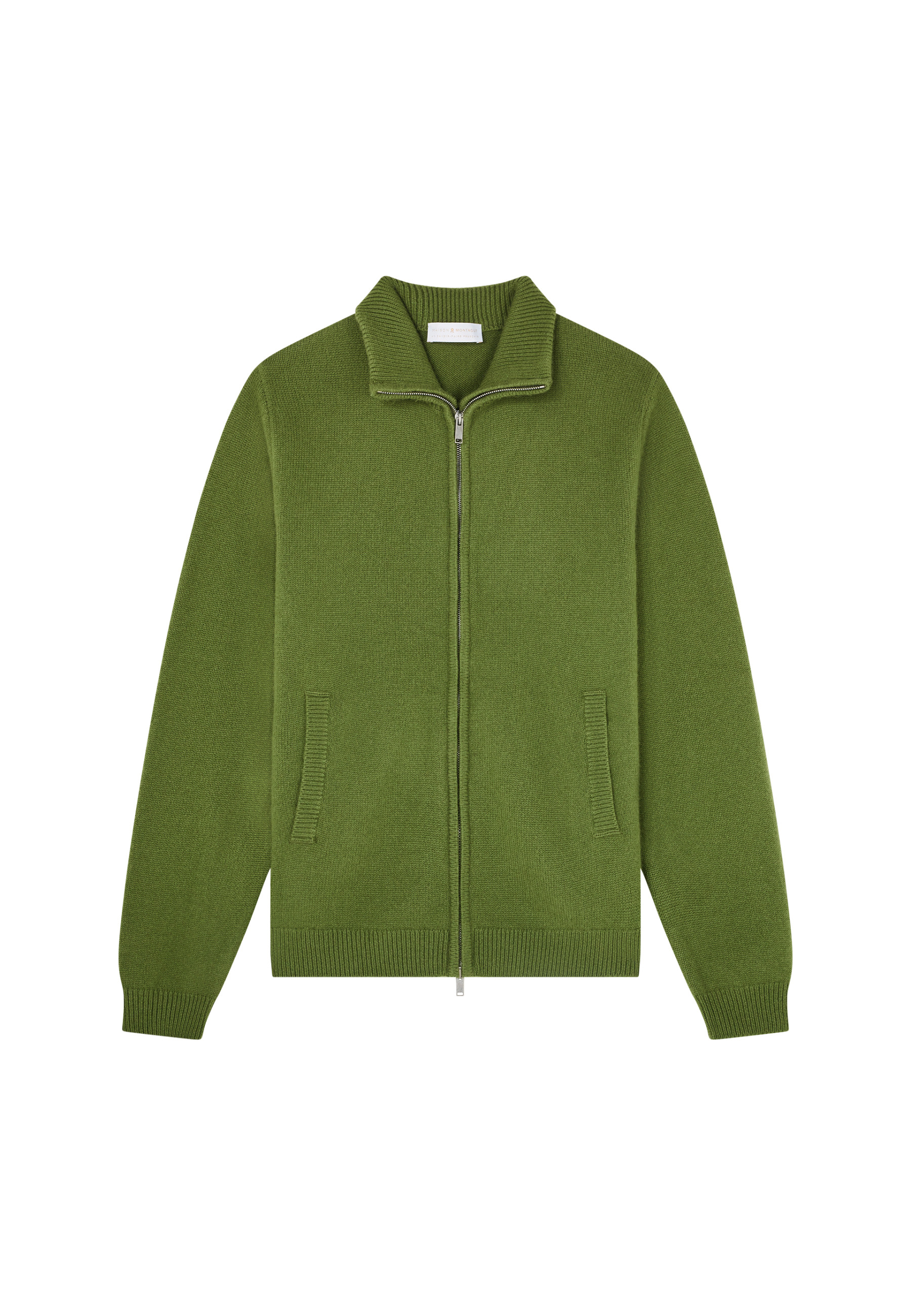 Veste zippée à poches en cachemire 4 fils - Balthazar