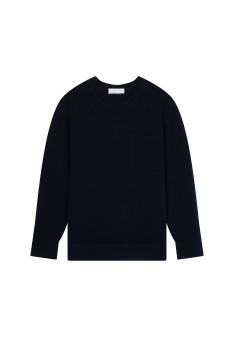 Wool and cashmere sweater with pocket - Sheridon