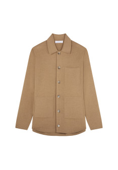 Merino wool button-down jacket - Samuel