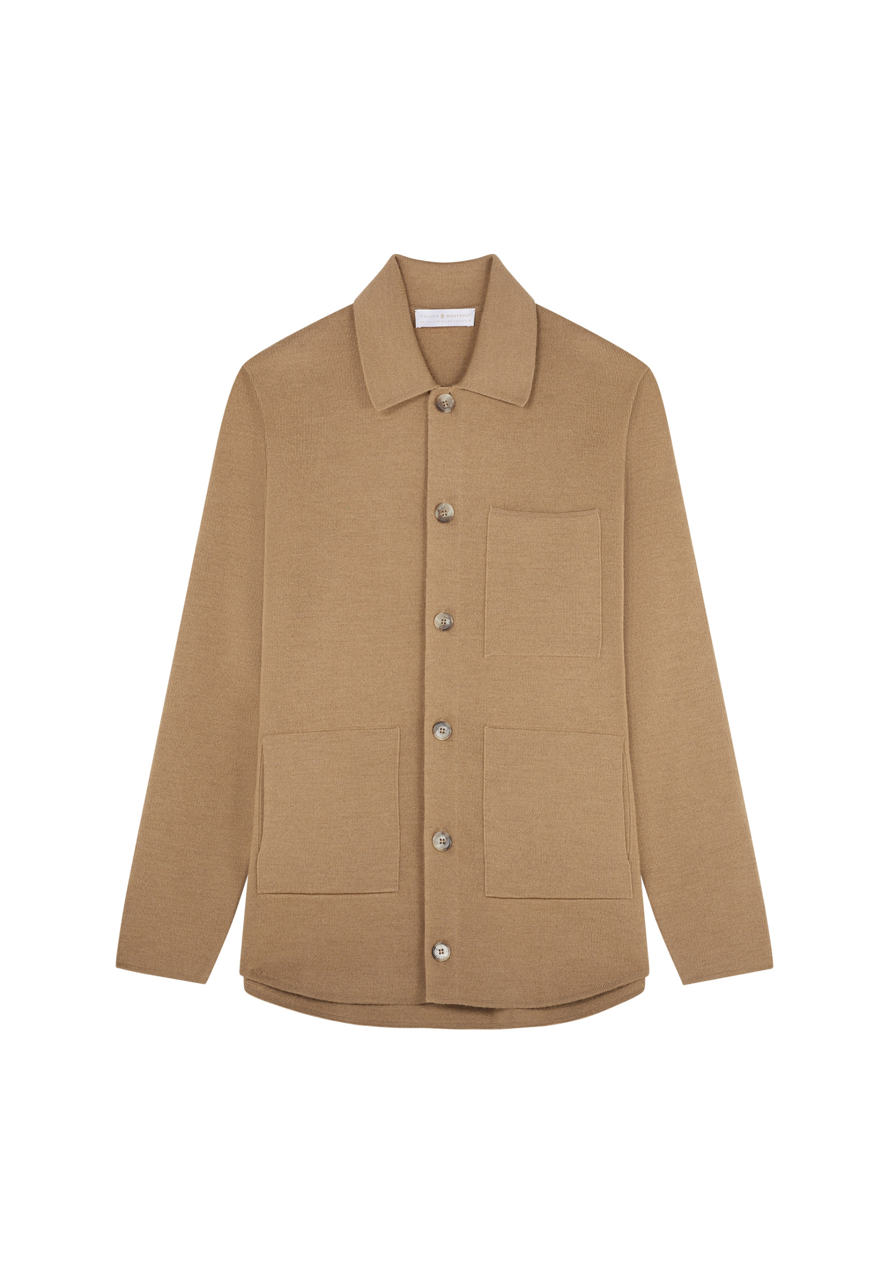 Merino wool button-down jacket - Samuel