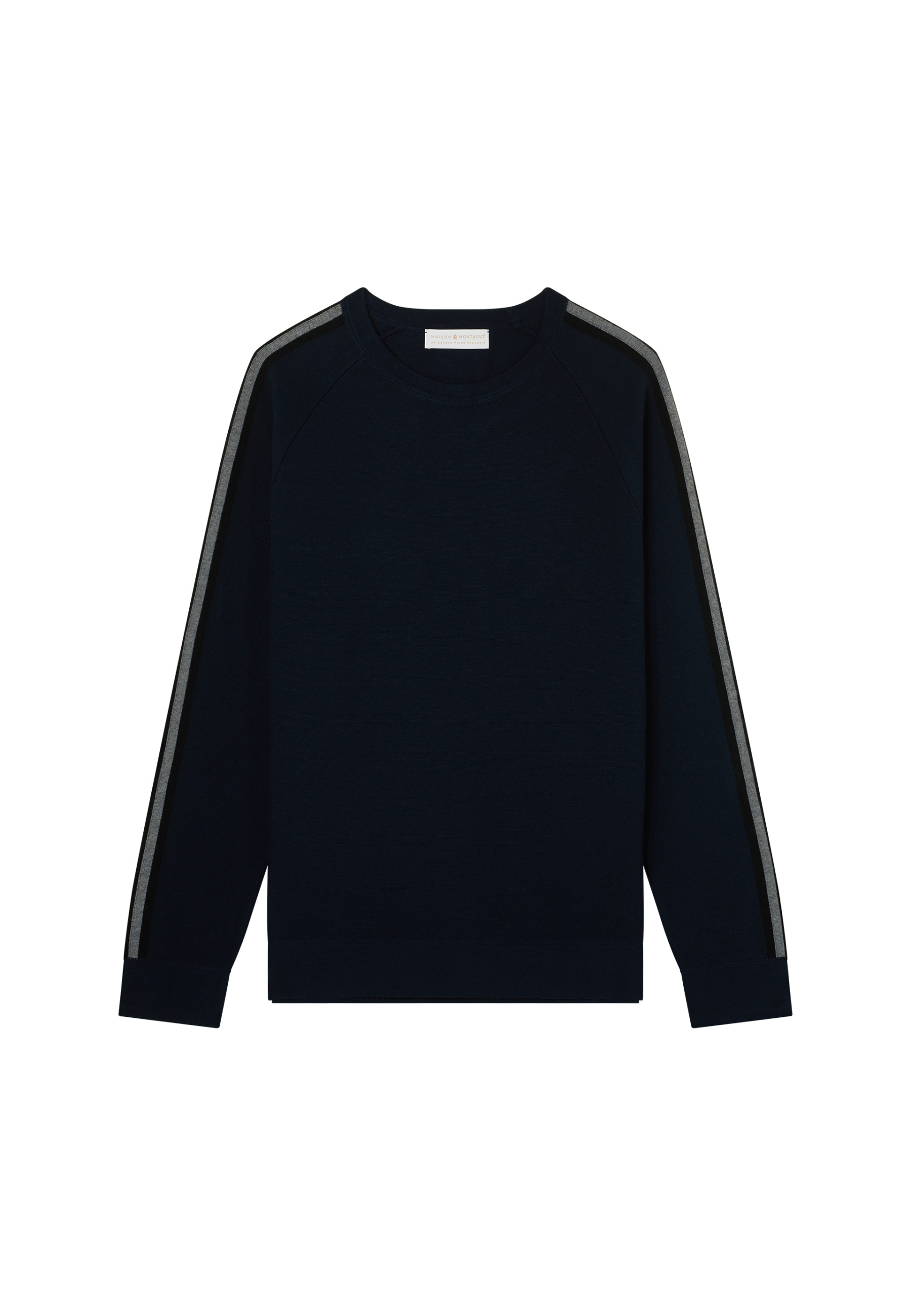 Pull tricolore laine mélangée