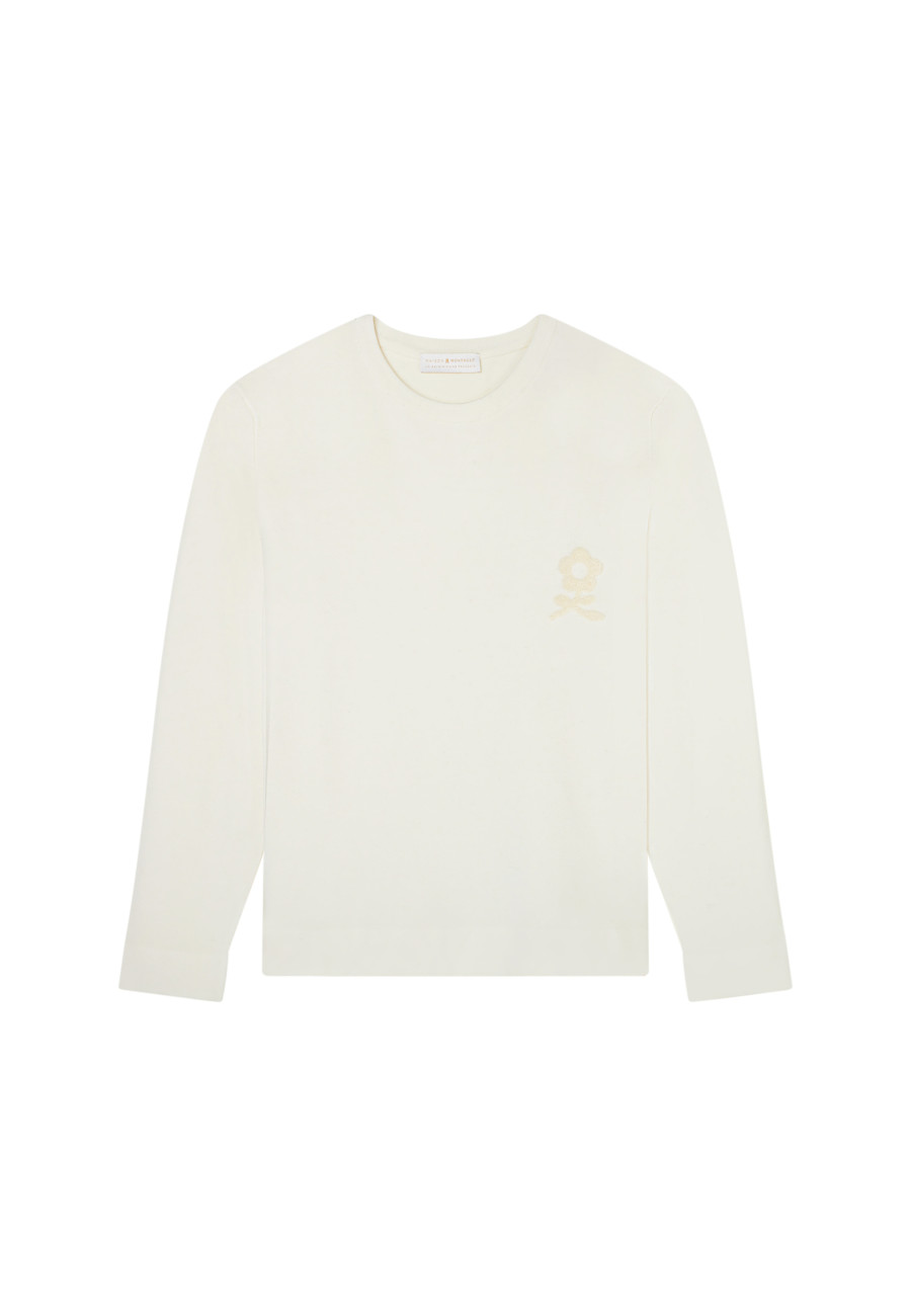 Merino wool sweater with logo - Santi