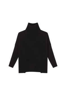 Loose-fitting turtleneck sweater in wool and cashmere - Clara