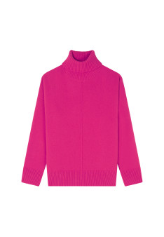 Turtleneck sweater with cashmere slits - Adena